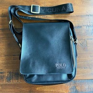 Polo Vicuna Leather Crossbody Bag
